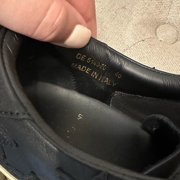 Saint Laurent Leather Sneakers - Size 10 (40) - Picture 8 of 12